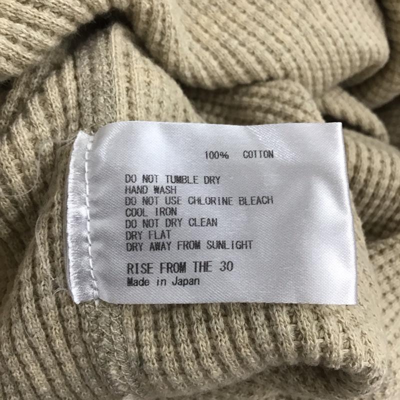 アメリカーナ AMERICANA ワンピース ロングスカート ワッフル サーマル 長袖 無地 ベージュ / ベージュ /  レディース USED 古着 中古 10120231