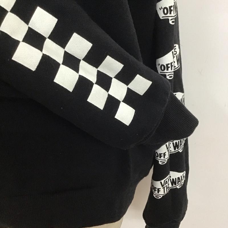 バンズ VANS パーカー 長袖 420AAA01-0060 ロデオクラウン S プリント X ロゴ、文字 黒 / ブラック /  レディース USED 古着 中古 10108504