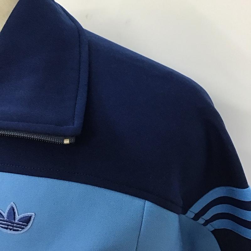 アディダス adidas ジャケット、上着 ジャンパー、ブルゾン ats-44f ジャージ デッドストック 西ドイツ製 70~80s ジップアップジャケット 2 ロゴ、文字 青 / ブルー /  メンズ USED 古着 中古 10116367