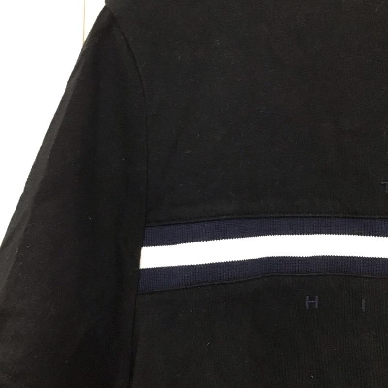 トミーヒルフィガー TOMMY HILFIGER Tシャツ 半袖 半袖カットソー プリントTシャツ クルーネックカットソー L ロゴ、文字 黒 / ブラック /  メンズ USED 古着 中古 10128693