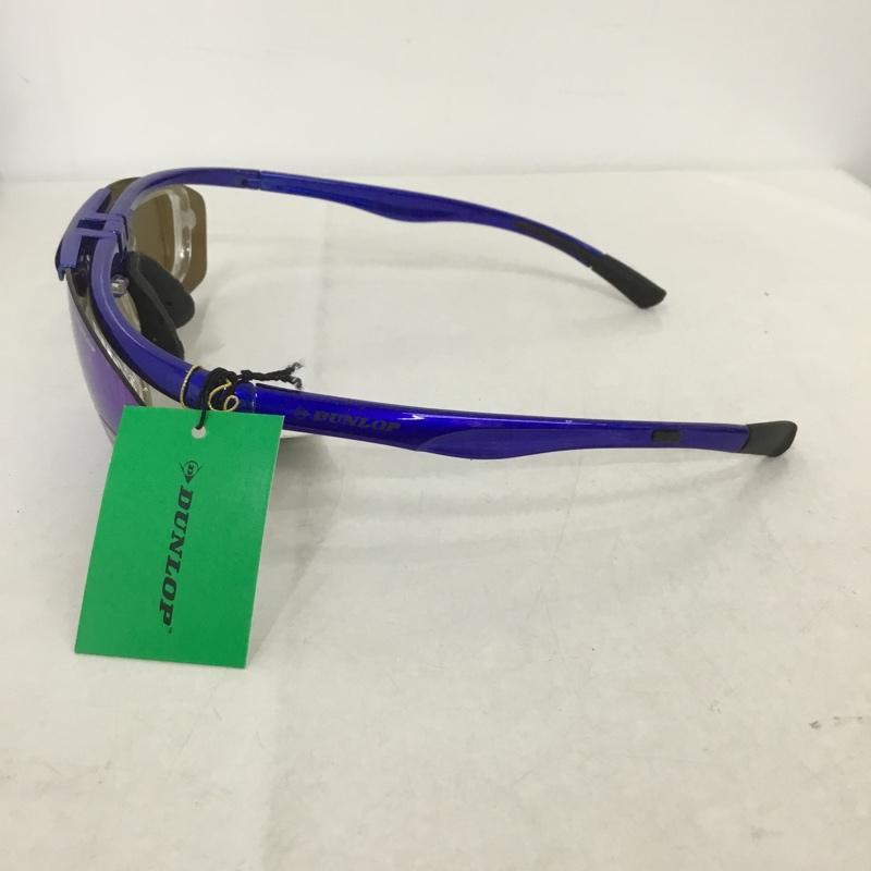 ダンロップ DUNLOP めがね・サングラス サングラス DU-010 スポーツサングラス ミラーレンズ ロゴ、文字 青 / ブルー /  メンズ USED 古着 中古 10140445
