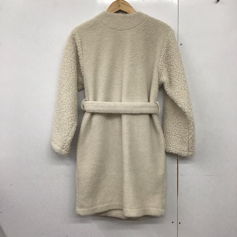 ユニクロ UNIQLO コート コート一般 241-431315 ボアフリースノーカラーコート S 無地 白 / ホワイト /  レディース USED 古着 中古 10141103