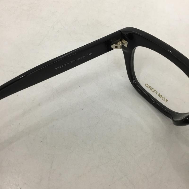 トム フォード TOM FORD めがね・サングラス めがね TF5178-F 001 アジアンフィット ロゴ、文字 黒 / ブラック /  メンズ USED 古着 中古 10148449