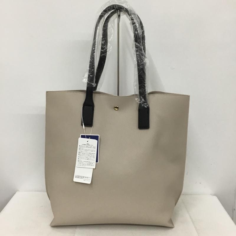 アンドシュエット & chouette トートバッグ トートバッグ 2120185021 ロゴ、文字 グレージュ / グレージュ /  レディース USED 古着 中古 10136974