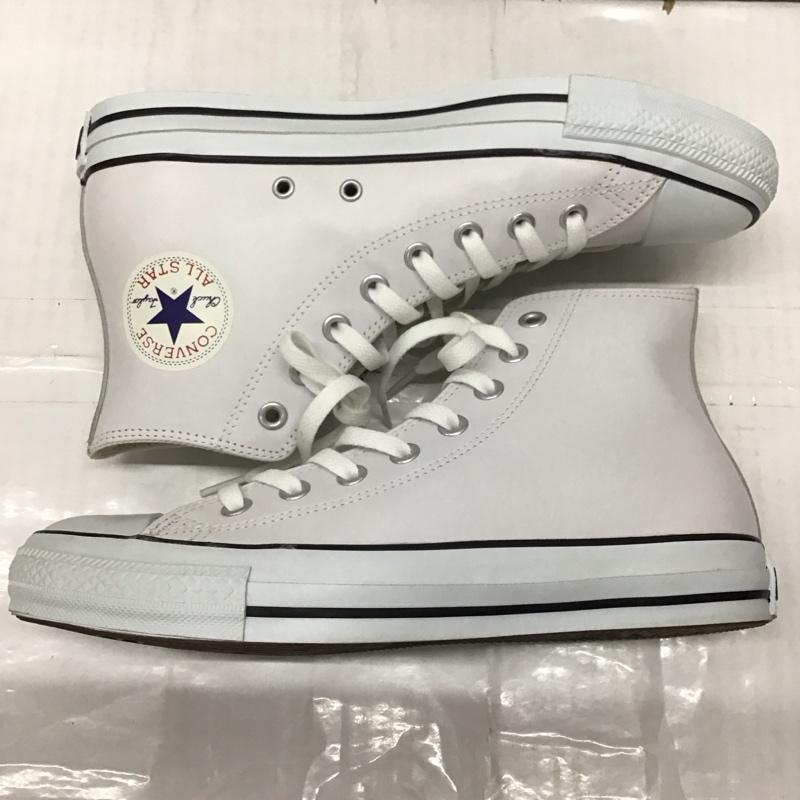 コンバース CONVERSE スニーカー スニーカー 1B907 レザーオールスター HI 26.5cm 26.5cm ロゴ、文字 白 / ホワイト /  メンズ USED 古着 中古 10119346