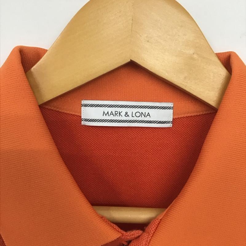 マークアンドロナ MARK&LONA ポロシャツ 半袖 半袖ポロシャツ 半袖カットソー カラーシャツ L ロゴ、文字 橙 / オレンジ /  メンズ USED 古着 中古 10132416