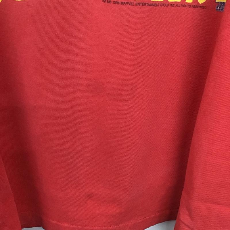 ヘインズ HANES Tシャツ 半袖 半袖カットソー プリントTシャツ クルーネックカットソー 古着 90s スパイダーマン XL プリント 赤 / レッド /  メンズ USED 古着 中古 10140146