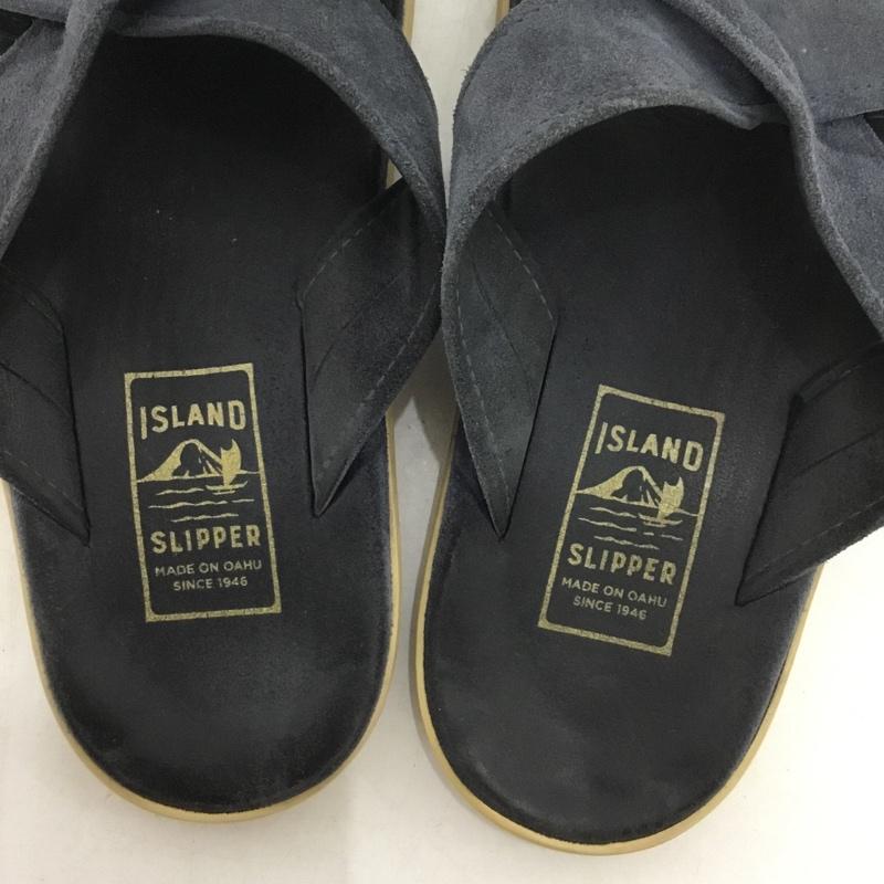 アイランドスリッパ ISLAND SLIPPER サンダル サンダル スエード 10 無地 紺 / ネイビー /  メンズ USED 古着 中古 10149667