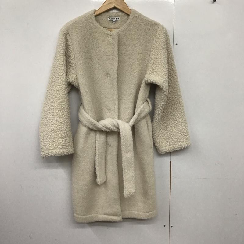 ユニクロ UNIQLO コート コート一般 241-431315 ボアフリースノーカラーコート S 無地 白 / ホワイト /  レディース USED 古着 中古 10141103