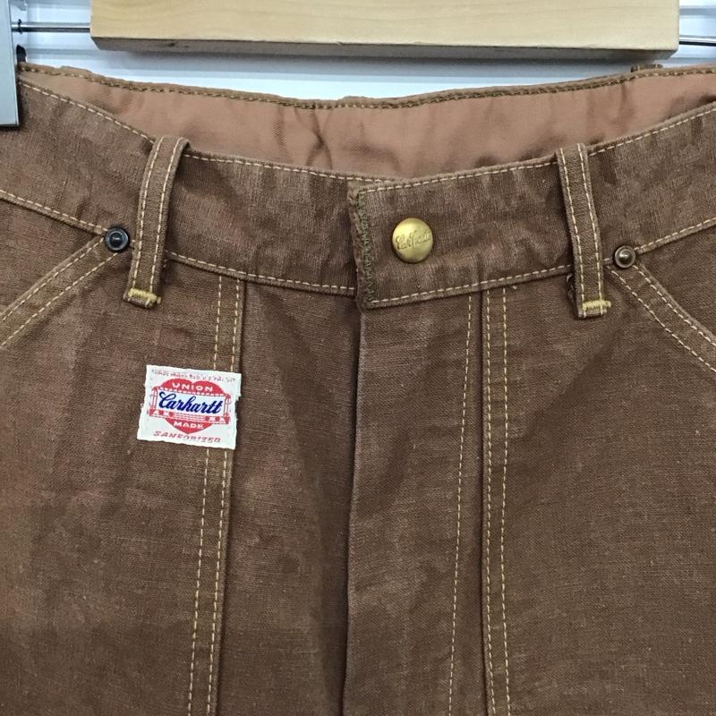 カーハート Carhartt パンツ デニム、ジーンズ ワイドパンツ カジュアルパンツ ワークパンツ 31インチ 無地 茶 / ブラウン /  メンズ USED 古着 中古 10147283