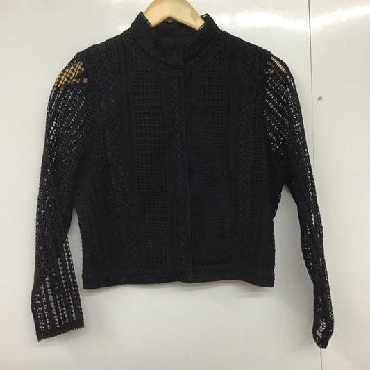 スライ SLY シャツ、ブラウス 長袖 030ASY30-0160 CLASSICLACEBLOUSE 2 無地 黒 / ブラック /  レディース USED 古着 中古 10140540