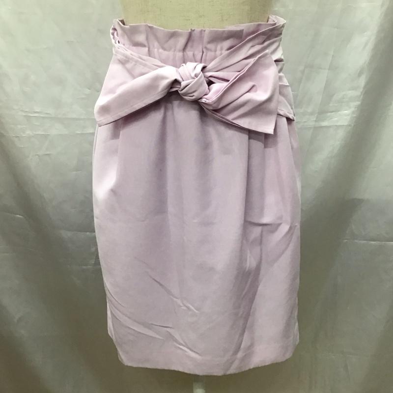 フォンセ FONCE スカート ミニスカート ミニスカート スクエアスカート タイトスカート バックスリット 38 無地 桃 / ピンク /  レディース USED 古着 中古 10114901