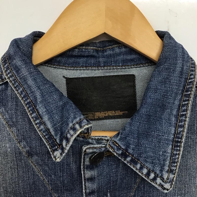ザラ ZARA ジャケット、上着 ジャケット、ブレザー Gジャン 無地 水色 / ライトブルー /  レディース USED 古着 中古 10140383