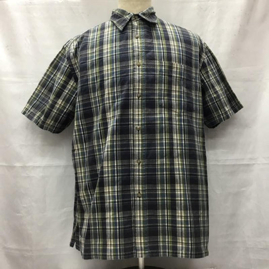 ギャップ GAP シャツ、ブラウス 半袖 半袖シャツ カラーシャツ 半袖カットソー チェックシャツ 90s M チェック マルチカラー / マルチカラー /  メンズ USED 古着 中古 10106409