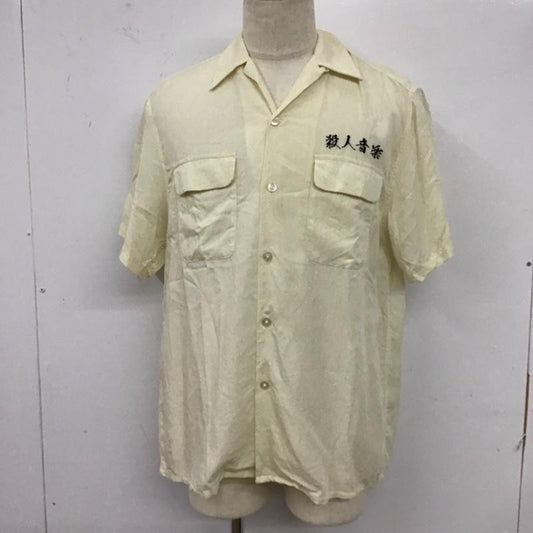 ギルティーパーティーズ GUILTYPARTIES シャツ、ブラウス 半袖 半袖シャツ カラーシャツ 半袖カットソー 刺繍シャツ ワコマリア M ロゴ、文字 オフホワイト / オフホワイト /  メンズ USED 古着 中古 10117121