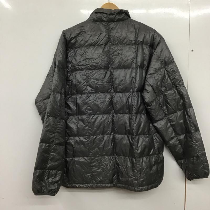 モンベル mont-bell ジャケット、上着 ジャケット、ブレザー 1101283 ULダウンインナージャケット ダウンジャケット 前ボタンジャケット スタンドネック L ロゴ、文字 灰 / グレー /  メンズ USED 古着 中古 10137841