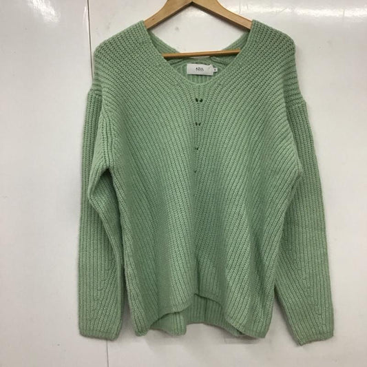 アズールバイマウジー AZUL BY MOUSSY ニット、セーター 長袖 長袖ニットカットソー ニット セーター Vネックニット S 無地 マルチカラー / マルチカラー /  レディース USED 古着 中古 10119077