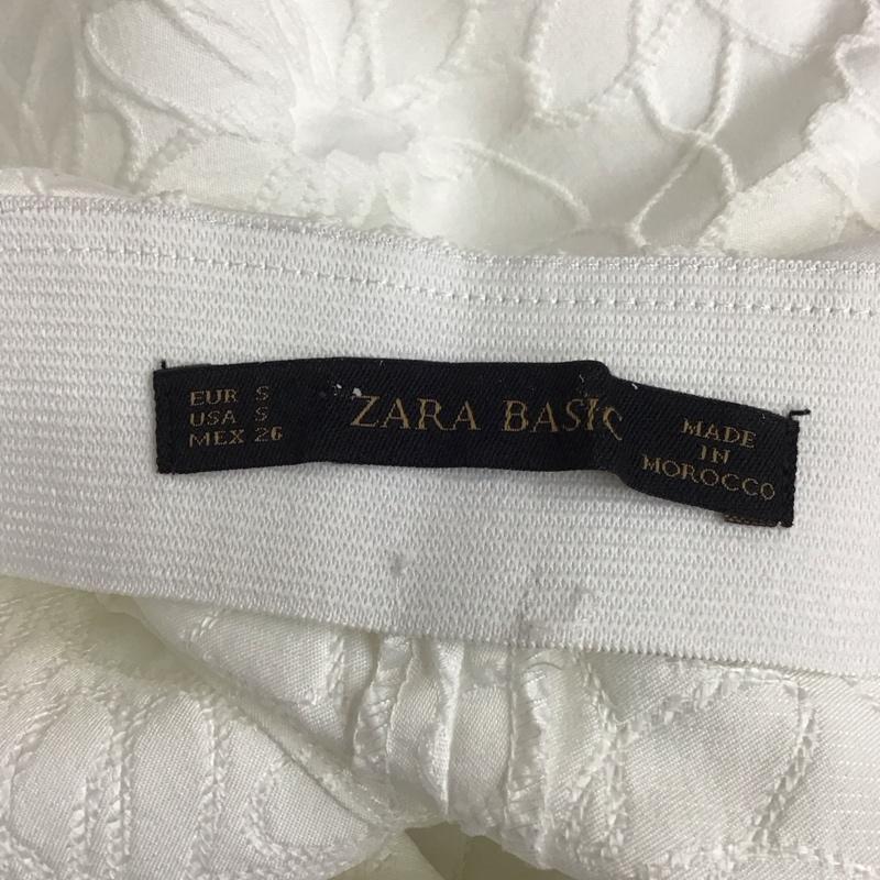 ザラベーシック ZARA BASIC パンツ ショートパンツ ショートパンツ ハーフパンツ カジュアルパンツ S 総柄 白 / ホワイト /  レディース USED 古着 中古 10117675