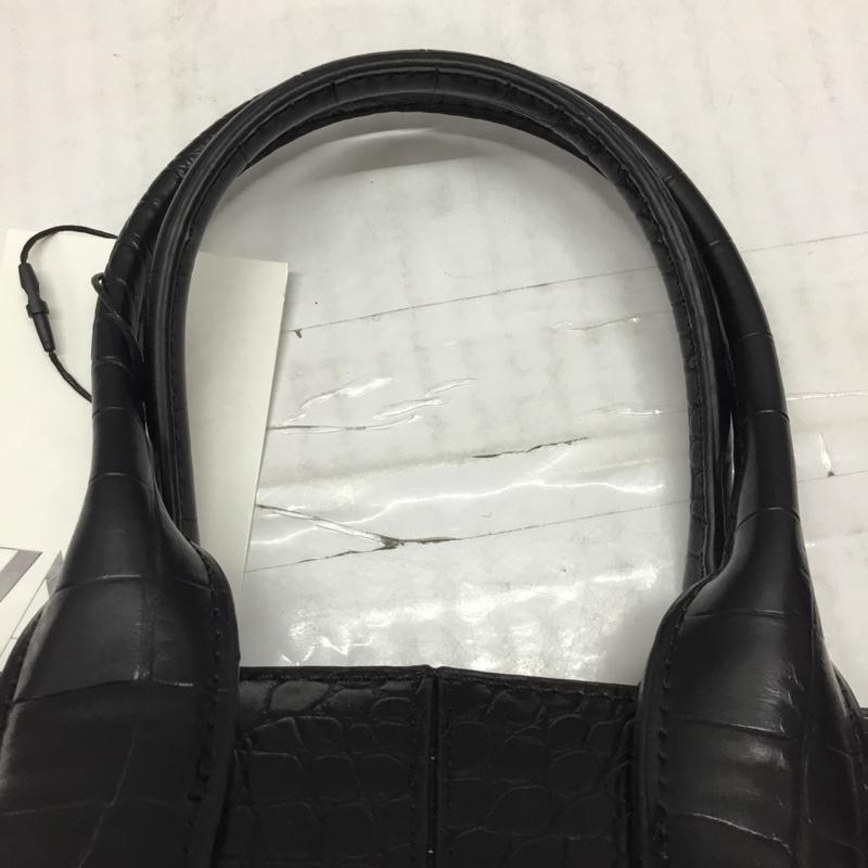 ザラ ZARA ハンドバッグ ハンドバッグ 6323 810 040 ショルダー 2WAY クロコダイル調 タグ付き  黒 / ブラック /  レディース USED 古着 中古 10110518