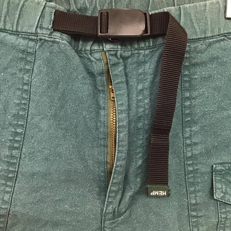 マナスタッシュ MANASTASH パンツ ショートパンツ ショートパンツ ハーフパンツ カジュアルパンツ L 無地 緑 / グリーン /  メンズ USED 古着 中古 10147338