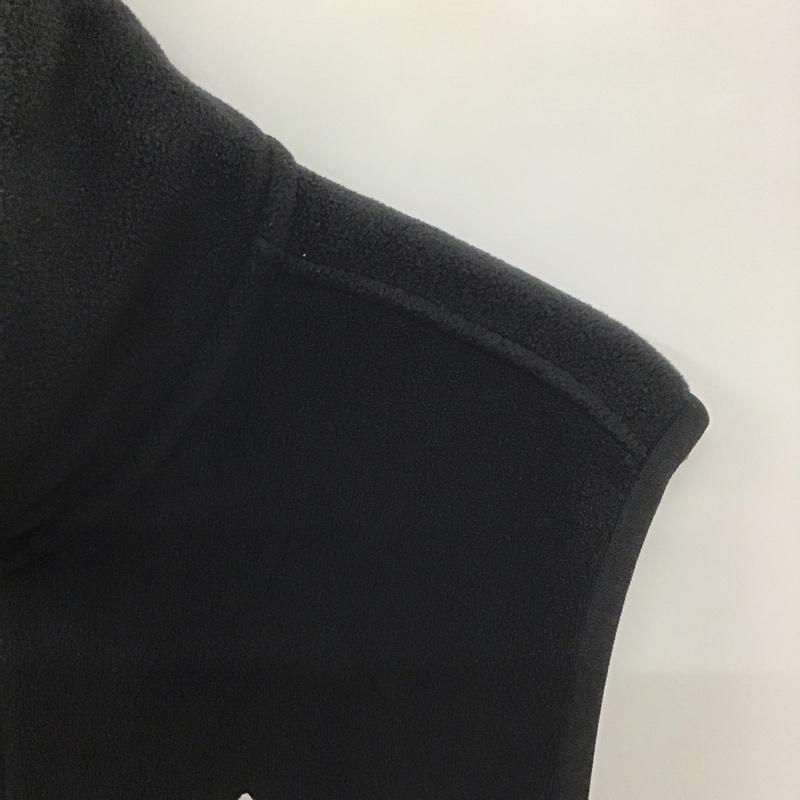 アディダス adidas ベスト ベスト ジップアップベスト フリースベスト ノースリーブ スタンドカラー ロゴ、文字 黒 / ブラック /  メンズ USED 古着 中古 10140140