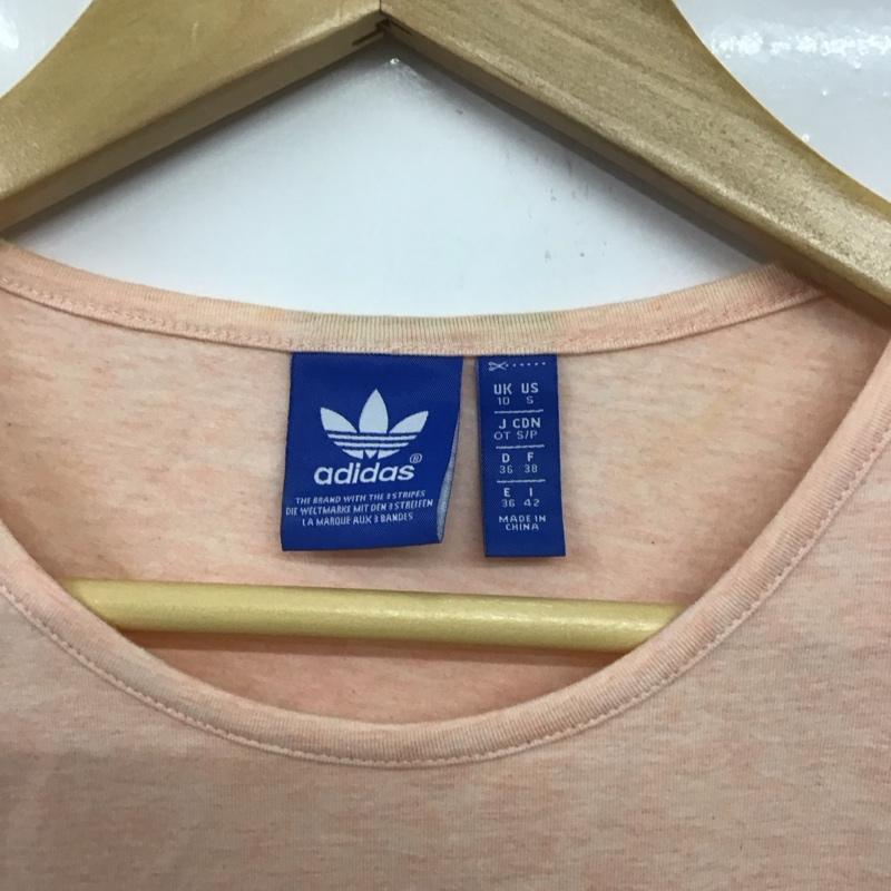 アディダス adidas Tシャツ 半袖 ロゴ、文字 桃 / ピンク /  レディース USED 古着 中古 10133791