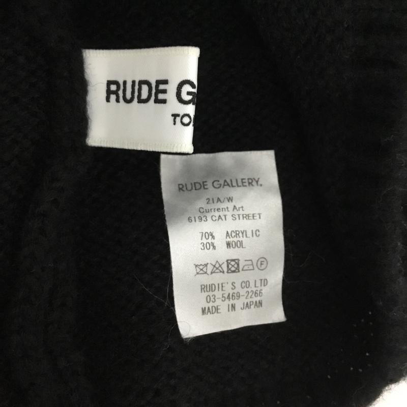 ルードギャラリー RUDE GALLERY 帽子 ニット帽 21AW 無地 黒 / ブラック /  メンズ USED 古着 中古 10146371