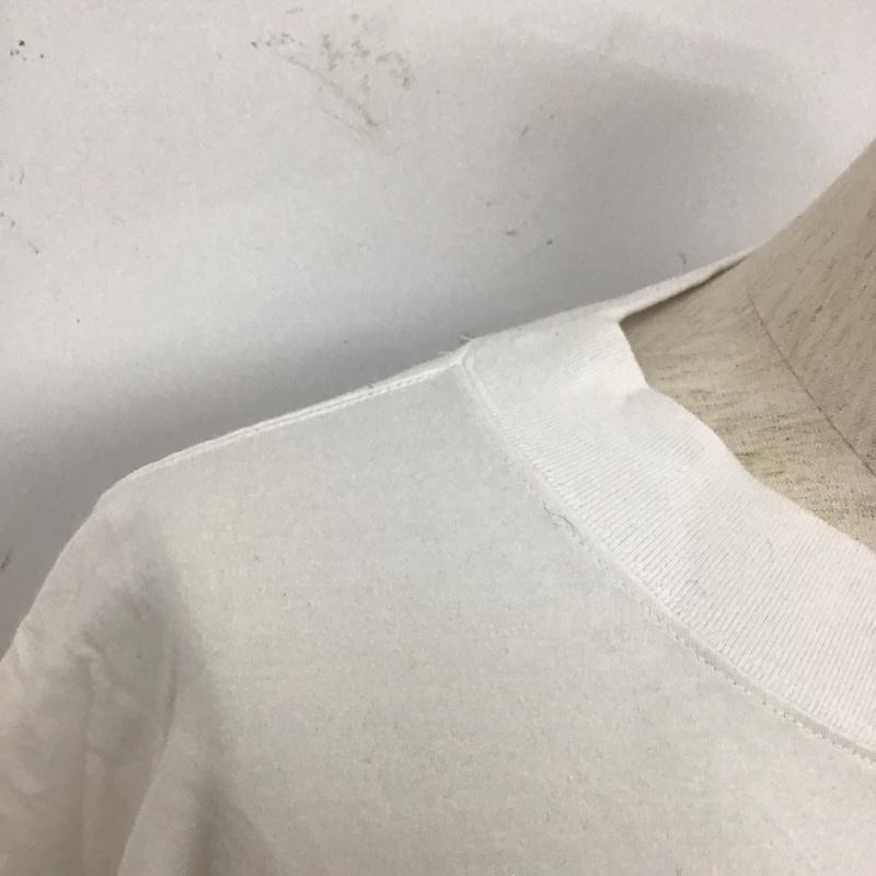 シェルテック SHELTECH Tシャツ 半袖 半袖カットソー プリントTシャツ クルーネックカットソー XL 無地 白 / ホワイト /  メンズ USED 古着 中古 10127365
