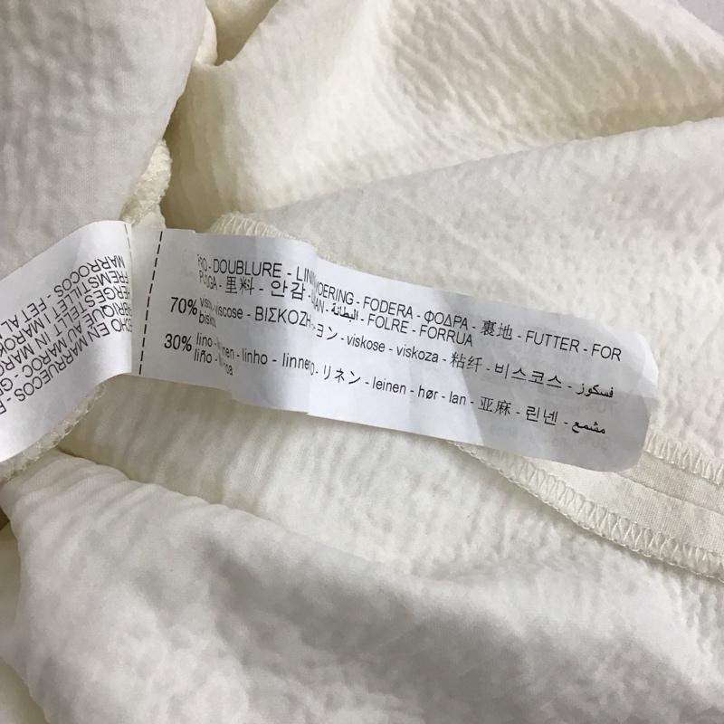 ザラ ZARA ワンピース ロングスカート 2550 063 712 シャーリングワンピース キャミワンピース M 無地 アイボリー / アイボリー /  レディース USED 古着 中古 10142248