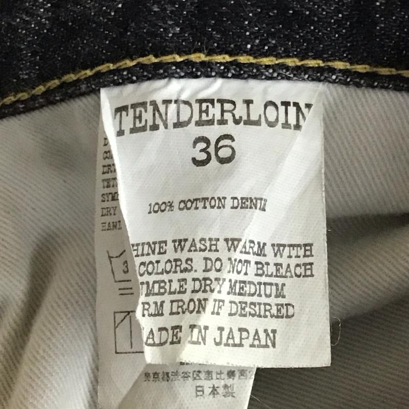 テンダーロイン TENDERLOIN パンツ デニム、ジーンズ デニムパンツ ストレートパンツ ワイドパンツ カジュアルパンツ ジーンズ 36 無地 黒 / ブラック /  メンズ USED 古着 中古 10115127