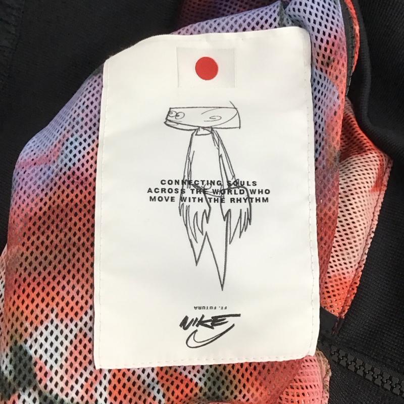 ナイキ NIKE パーカー 長袖 fd6787-010 フーディジャケット ジップアップジャケット ナイロン XL ロゴ、文字 黒 / ブラック /  メンズ USED 古着 中古 10146233