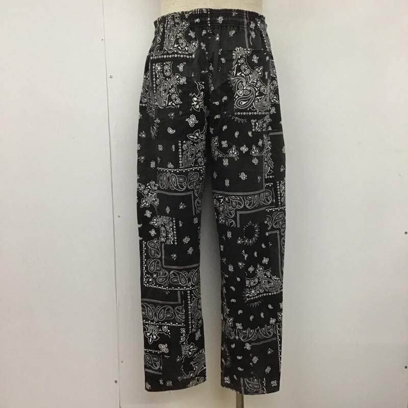 フリークスストア FREAK S STORE パンツ ワークパンツ、ペインターパンツ 203-1410 イージーパンツ カジュアルパンツ ワイドパンツ ウエストゴム L 総柄 X バンダナ柄 黒 / ブラック / X 白 / ホワイト /  メンズ USED 古着 中古 10107223