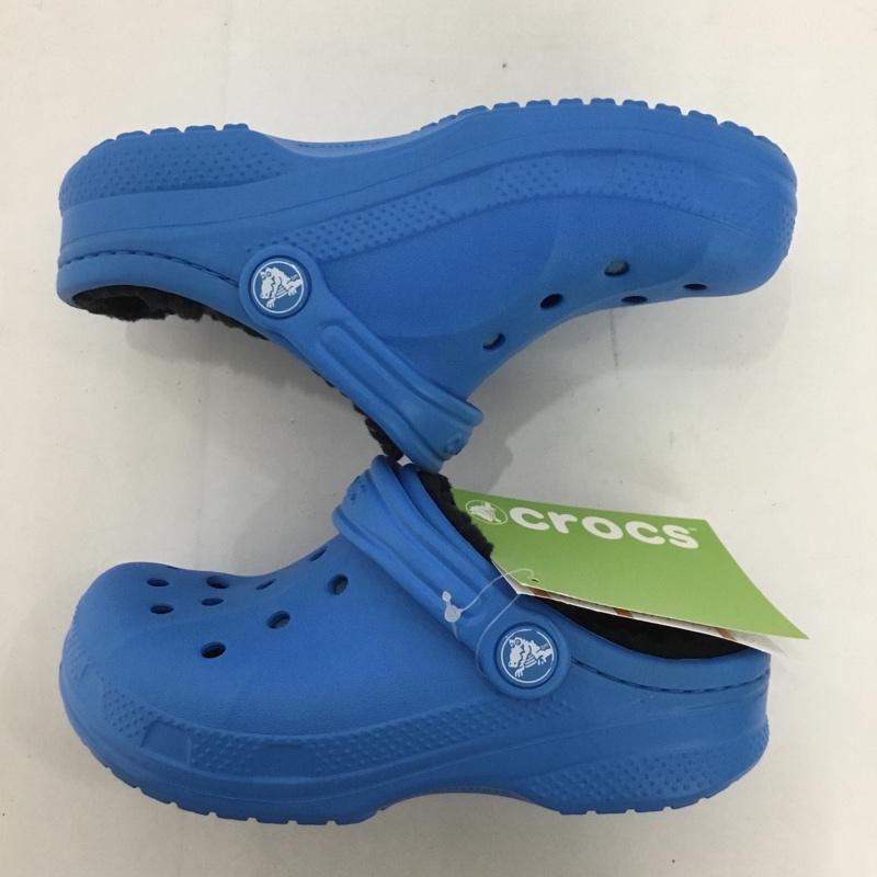 クロックス crocs シューズ シューズ relen lined clog k 18.5cm 18.5cm 無地 青 / ブルー /  ボーイズ USED 古着 中古 10125075