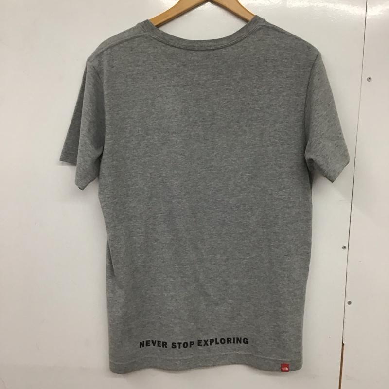 ザノースフェイス THE NORTH FACE Tシャツ 半袖 nt31633 SMALLBOXTEE 半袖カットソー プリントTシャツ L ロゴ、文字 灰 / グレー /  メンズ USED 古着 中古 10133503