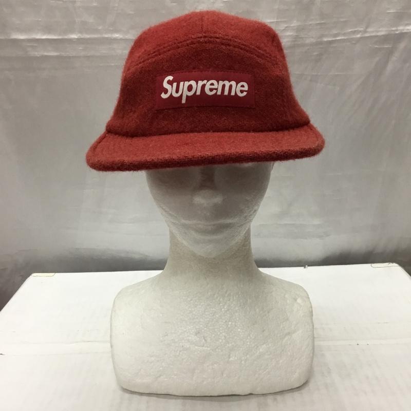シュプリーム Supreme 帽子 キャップ HARRIS TWEED Camp Cap ボックスロゴ ロゴ、文字 赤 / レッド /  メンズ USED 古着 中古 10117620
