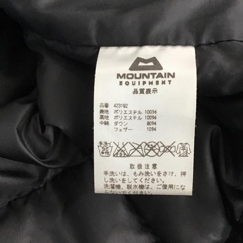 マウンテンイクイップメント MOUNTAIN EQUIPMENT ジャケット、上着 ジャンパー、ブルゾン ジップアップジャケット ダウンジャケット アウター スタンドカラー M ロゴ、文字 黒 / ブラック /  メンズ USED 古着 中古 10140897