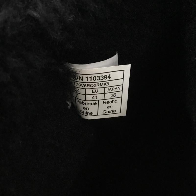 アグ UGG ブーツ ショートブーツ 1103394 MASTERMIND ムートンブーツ サイドファスナー 26cm 26.0cm ロゴ、文字 黒 / ブラック /  メンズ USED 古着 中古 10138005