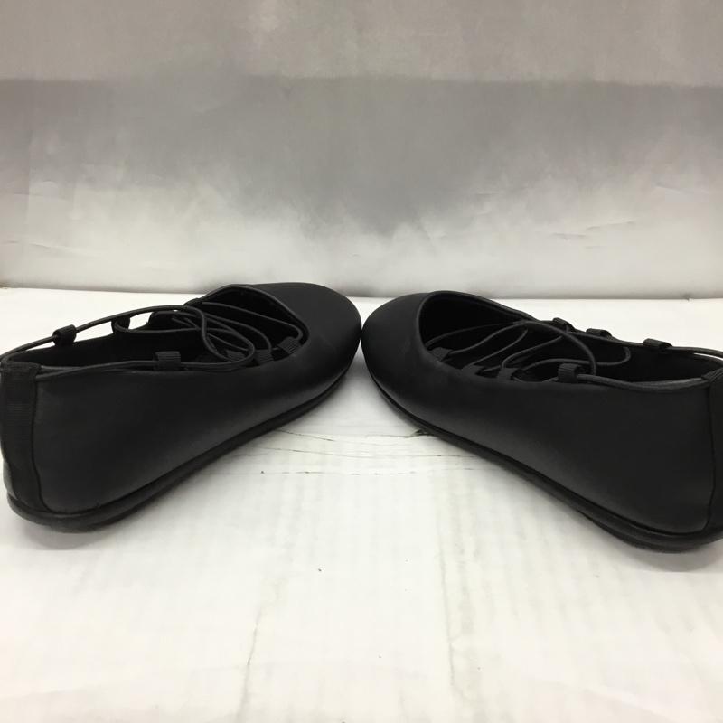 ニコアンド niko and... パンプス パンプス レースアップフラットパンプス M 無地 黒 / ブラック /  レディース USED 古着 中古 10117140