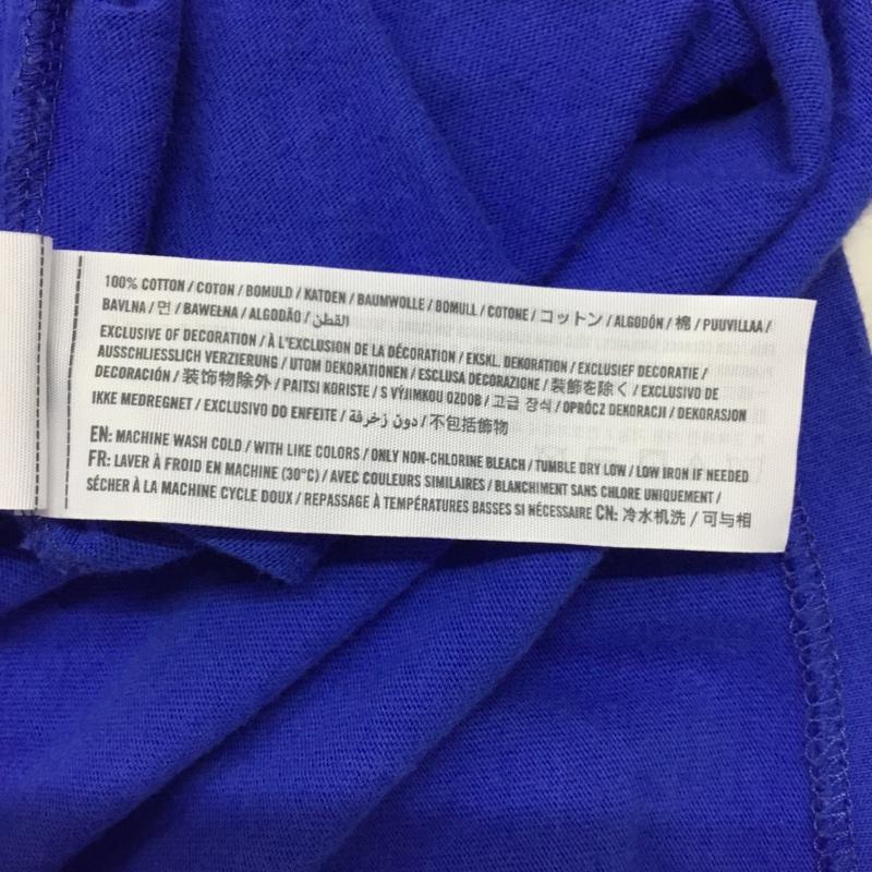 アバクロンビーアンドフィッチ ABERCROMBIE&FITCH Tシャツ 半袖 半袖カットソー プリントTシャツ クルーネックカットソー S ロゴ、文字 青 / ブルー /  メンズ USED 古着 中古 10116703