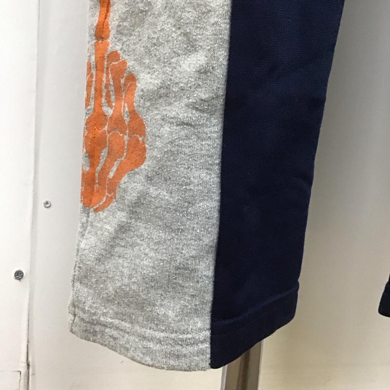 古着 USED ボトムス ボトムス スウェットパンツ カジュアルパンツ 古着 リメイク プリント 灰 / グレー / X 紺 / ネイビー /  メンズ USED 古着 中古 10107226