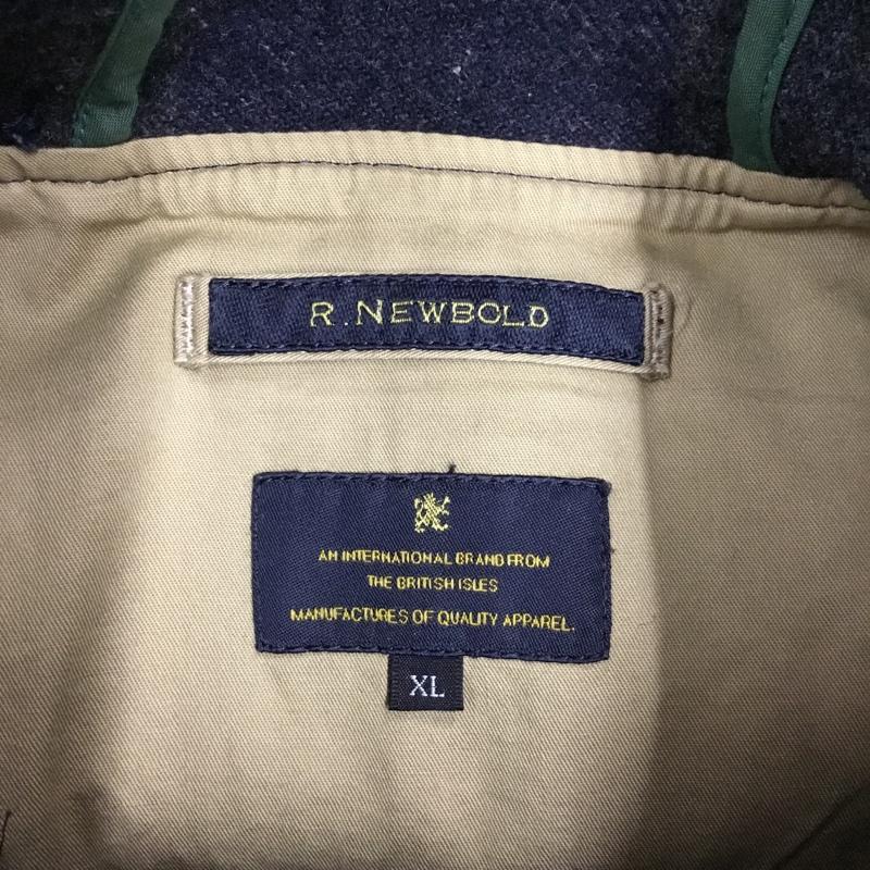 アール・ニューボールド R.NEWBOLD コート コート一般 ダッフルコート アウター フード付きブルゾン ロングコート XL チェック マルチカラー / マルチカラー /  メンズ USED 古着 中古 10121691