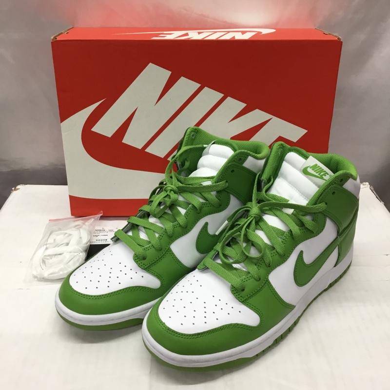 ナイキ NIKE スニーカー スニーカー DV0829 101 DUNK HI RETRO BTTYS 27.5cm 箱有 27.5cm ロゴ、文字 白 / ホワイト / X 薄緑 / ライトグリーン /  メンズ USED 古着 中古 10120734