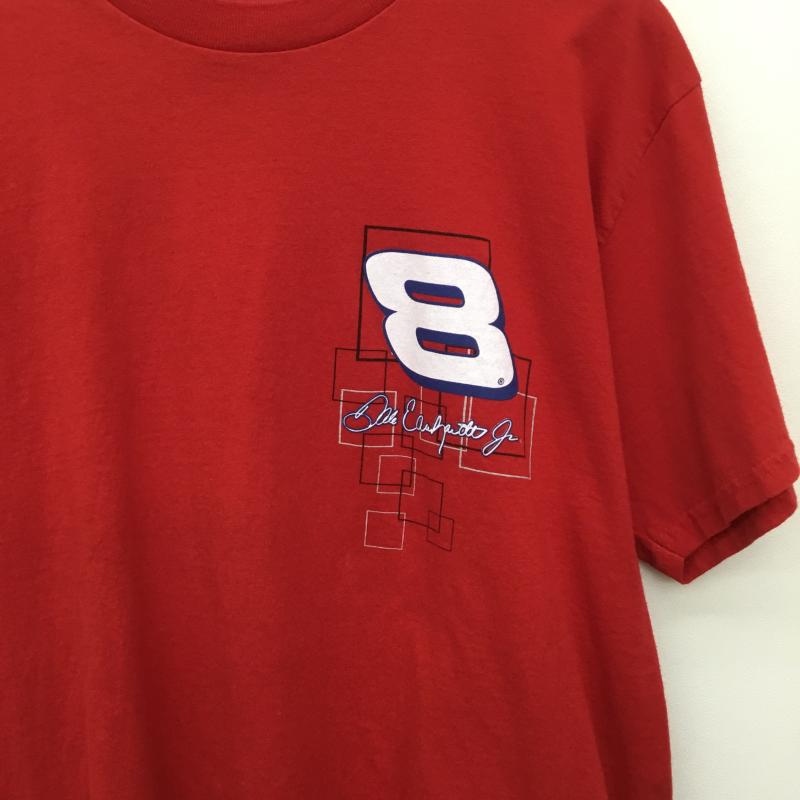 ユーズドクロージング used clothes Tシャツ 半袖 デイル・アーンハート・ジュニア L ロゴ、文字 赤 / レッド /  メンズ USED 古着 中古 10133852