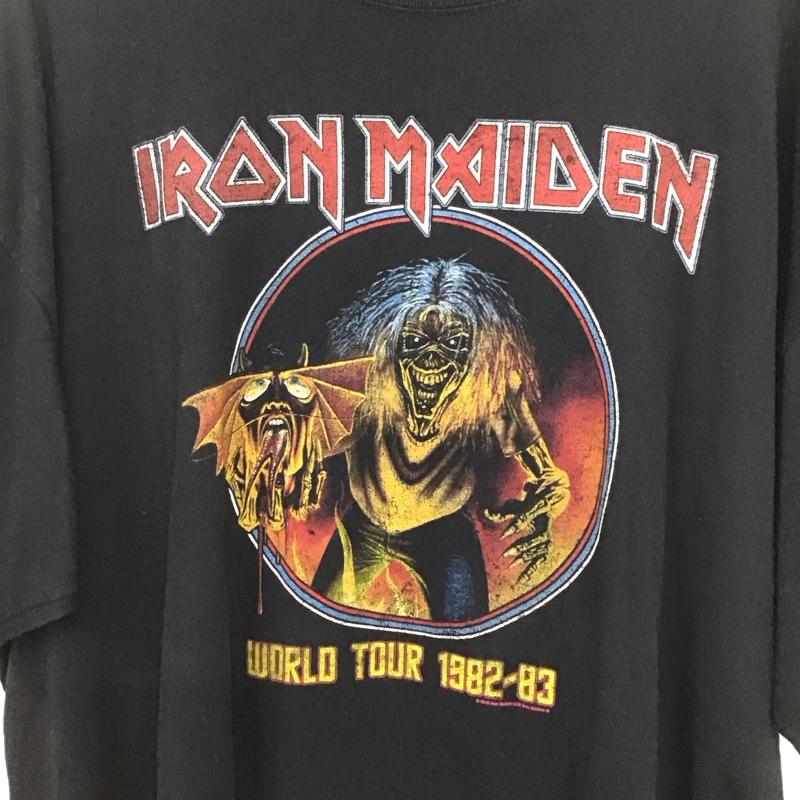 古着 USED Tシャツ 半袖 半袖カットソー プリントTシャツ クルーネックカットソー バンドTシャツ XXL プリント 黒 / ブラック /  メンズ USED 古着 中古 10132366