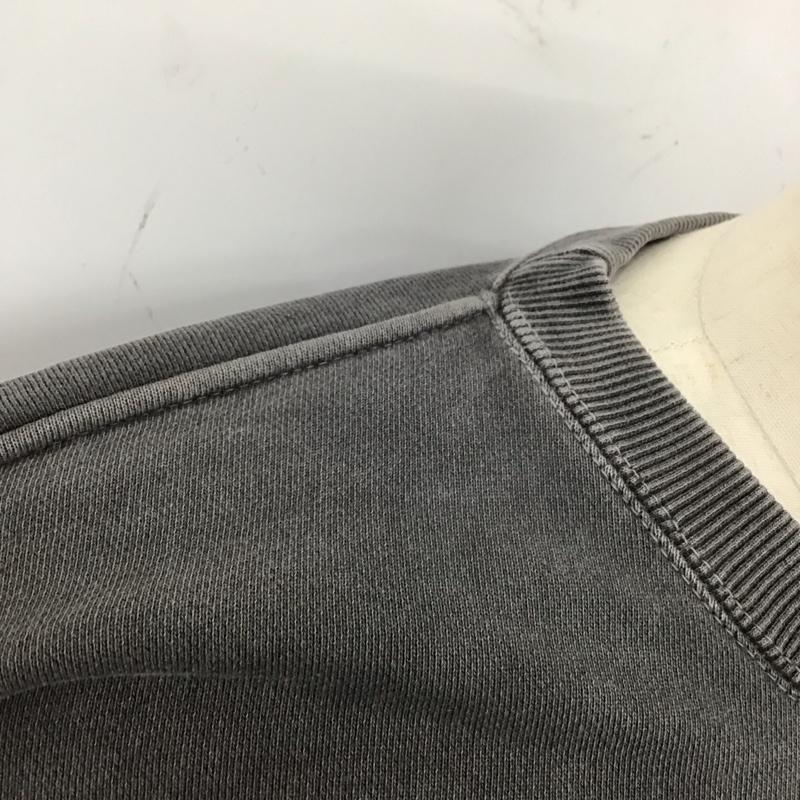 エム M トレーナー 長袖 長袖トレーナー スウェット クルーネック リブスウェットカットソー TPC コラボ XL プリント 灰 / グレー /  メンズ USED 古着 中古 10124666