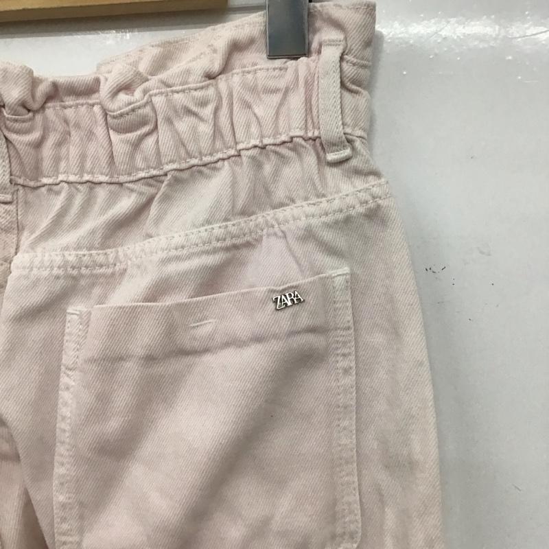 ザラ ZARA パンツ デニム、ジーンズ デニムパンツ ワイドパンツ カジュアルパンツ 38インチ 無地 桃 / ピンク /  レディース USED 古着 中古 10149566