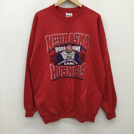 ギルダン GILDAN トレーナー 長袖 L  赤 / レッド /  メンズ USED 古着 中古 10136084