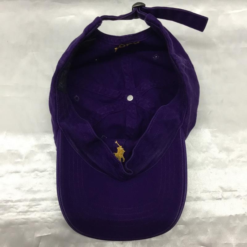 ポロバイラルフローレン Polo by RALPH LAUREN 帽子 キャップ コットン ワンポイント 紫 / パープル /  メンズ USED 古着 中古 10120006