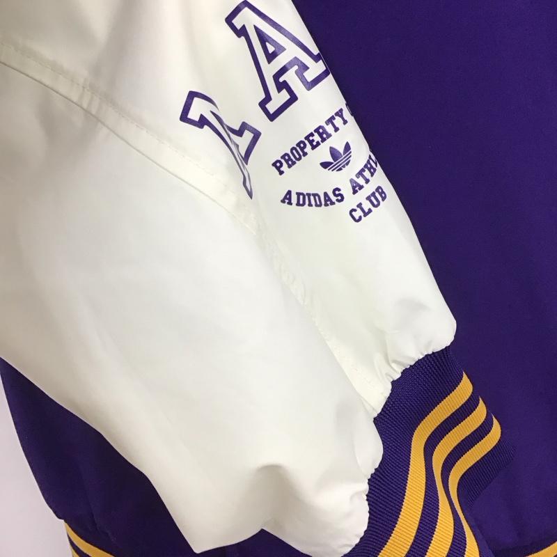 アディダス adidas ジャケット、上着 ジャンパー、ブルゾン IU4792 RIFTA ボンバージャケット S 無地 白 / ホワイト / X 紫 / パープル /  メンズ USED 古着 中古 10106371