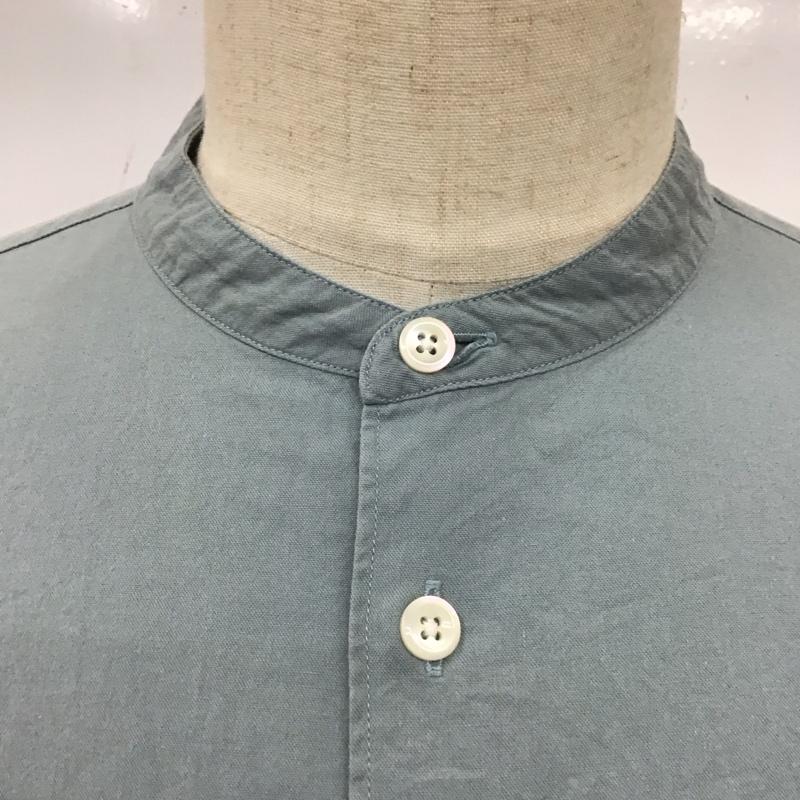 アーバンリサーチドアーズ URBAN RESEARCH DOORS シャツ、ブラウス 長袖 DR14-13Y405 ライトオックスバンドカラーシャツ 40 無地 水色 / ライトブルー /  メンズ USED 古着 中古 10118324